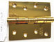 Düz Kafa Rulman Kapı Ağır Ahşap Kapı İçin Yüksek Işık Shinning Pirinç Renk Menteşeleri